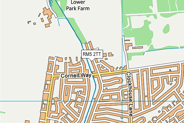 RM5 2TT map - OS VectorMap District (Ordnance Survey)