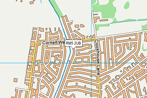 RM5 2UB map - OS VectorMap District (Ordnance Survey)