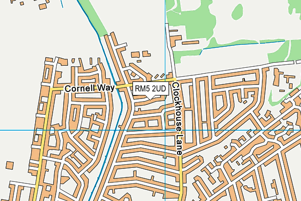 RM5 2UD map - OS VectorMap District (Ordnance Survey)