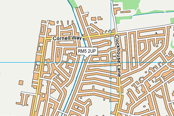 RM5 2UP map - OS VectorMap District (Ordnance Survey)