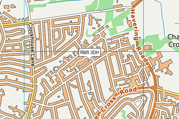 RM5 3DH map - OS VectorMap District (Ordnance Survey)