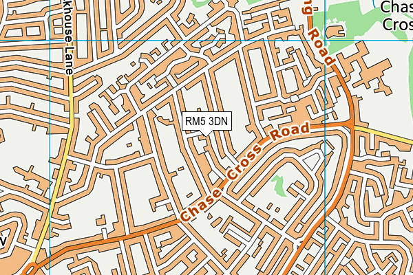RM5 3DN map - OS VectorMap District (Ordnance Survey)