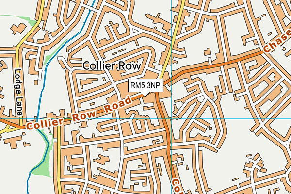 RM5 3NP map - OS VectorMap District (Ordnance Survey)