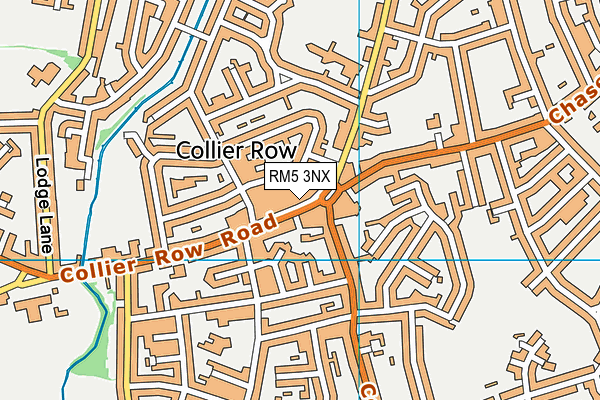 RM5 3NX map - OS VectorMap District (Ordnance Survey)