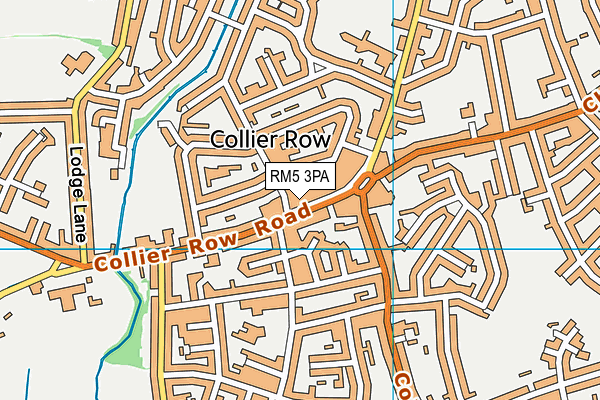 RM5 3PA map - OS VectorMap District (Ordnance Survey)