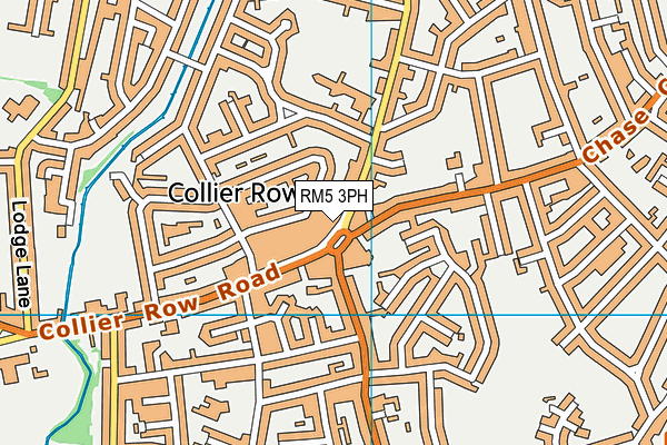RM5 3PH map - OS VectorMap District (Ordnance Survey)