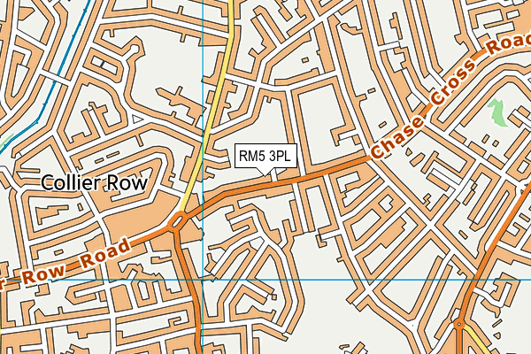 RM5 3PL map - OS VectorMap District (Ordnance Survey)