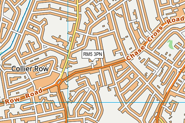 RM5 3PN map - OS VectorMap District (Ordnance Survey)