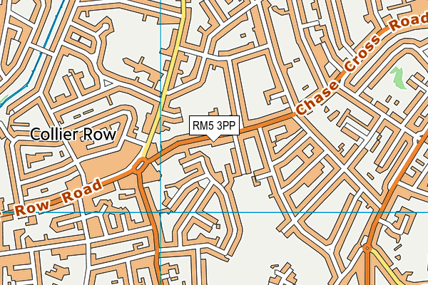 RM5 3PP map - OS VectorMap District (Ordnance Survey)