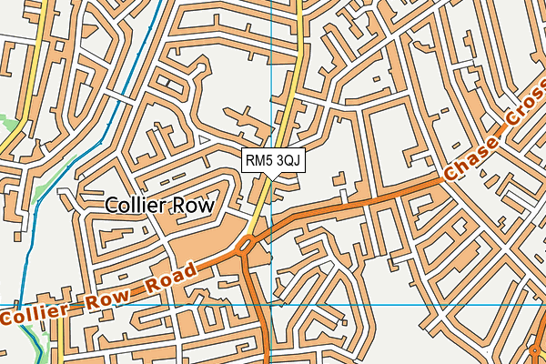 North Romford Community Centre map (RM5 3QJ) - OS VectorMap District (Ordnance Survey)