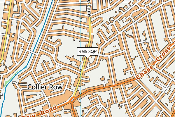 RM5 3QP map - OS VectorMap District (Ordnance Survey)