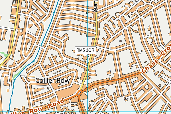 RM5 3QR map - OS VectorMap District (Ordnance Survey)