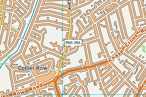 RM5 3RA map - OS VectorMap District (Ordnance Survey)