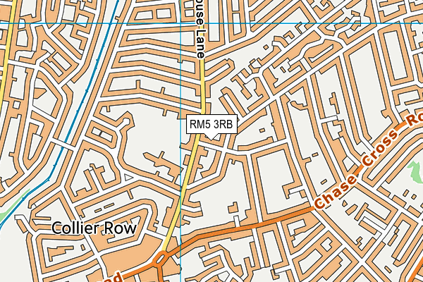 RM5 3RB map - OS VectorMap District (Ordnance Survey)