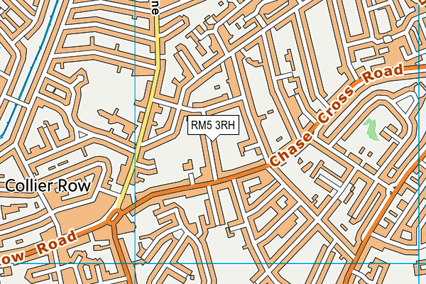 RM5 3RH map - OS VectorMap District (Ordnance Survey)