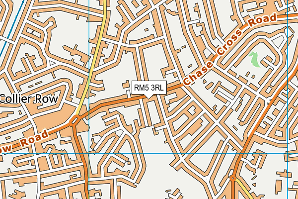 RM5 3RL map - OS VectorMap District (Ordnance Survey)