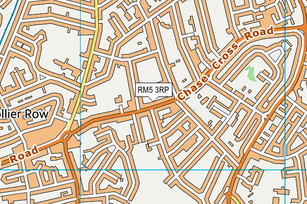 RM5 3RP map - OS VectorMap District (Ordnance Survey)