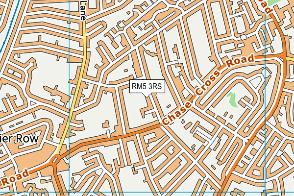 RM5 3RS map - OS VectorMap District (Ordnance Survey)
