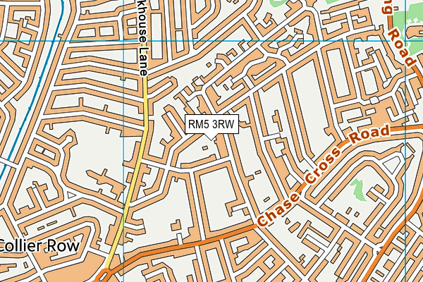 RM5 3RW map - OS VectorMap District (Ordnance Survey)