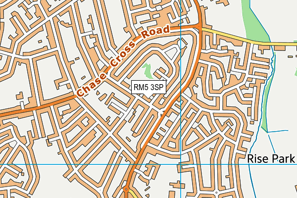 RM5 3SP map - OS VectorMap District (Ordnance Survey)