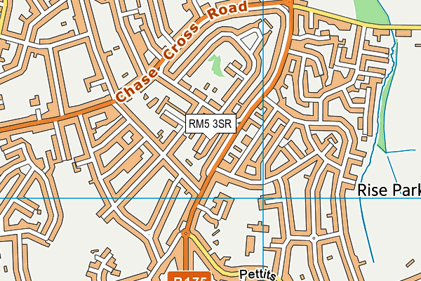 RM5 3SR map - OS VectorMap District (Ordnance Survey)