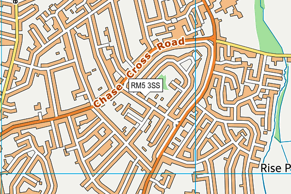 RM5 3SS map - OS VectorMap District (Ordnance Survey)