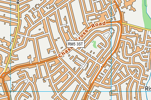 RM5 3ST map - OS VectorMap District (Ordnance Survey)