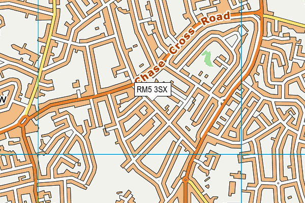 RM5 3SX map - OS VectorMap District (Ordnance Survey)