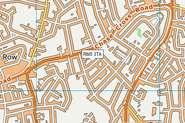 RM5 3TA map - OS VectorMap District (Ordnance Survey)
