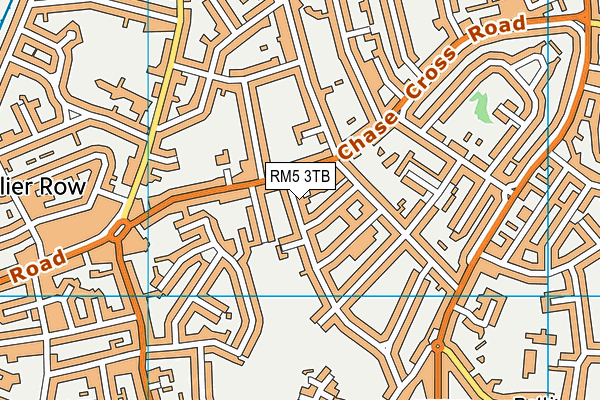 RM5 3TB map - OS VectorMap District (Ordnance Survey)