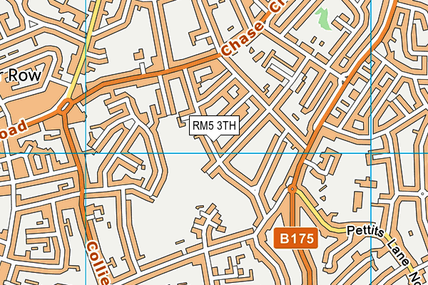RM5 3TH map - OS VectorMap District (Ordnance Survey)