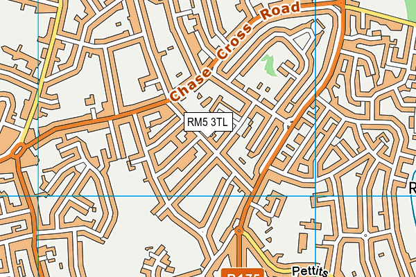 RM5 3TL map - OS VectorMap District (Ordnance Survey)