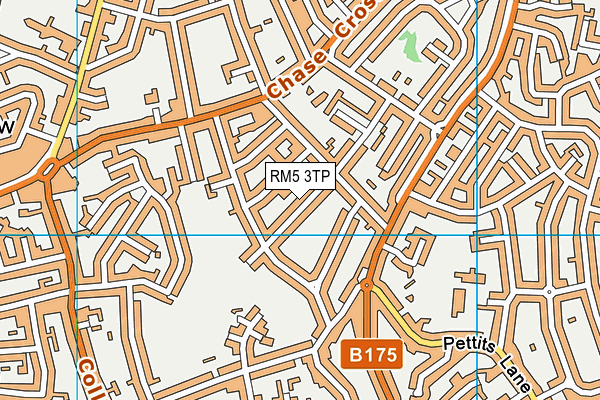 RM5 3TP map - OS VectorMap District (Ordnance Survey)