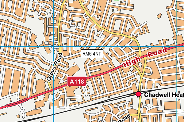 RM6 4NT map - OS VectorMap District (Ordnance Survey)