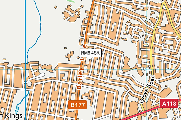 RM6 4SR map - OS VectorMap District (Ordnance Survey)