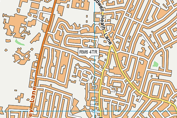 Newbridge School map (RM6 4TR) - OS VectorMap District (Ordnance Survey)