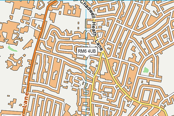 RM6 4UB map - OS VectorMap District (Ordnance Survey)