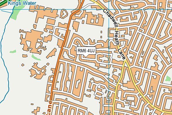 RM6 4UJ map - OS VectorMap District (Ordnance Survey)