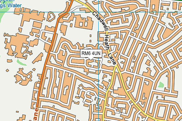 RM6 4UN map - OS VectorMap District (Ordnance Survey)