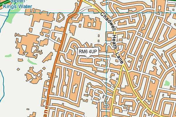 RM6 4UP map - OS VectorMap District (Ordnance Survey)