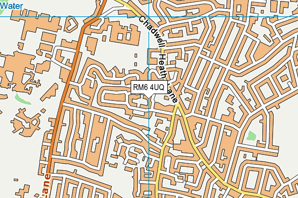 RM6 4UQ map - OS VectorMap District (Ordnance Survey)
