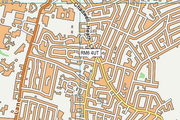 RM6 4UT map - OS VectorMap District (Ordnance Survey)