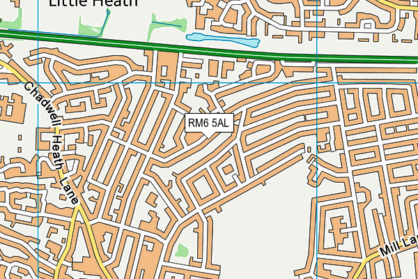 RM6 5AL map - OS VectorMap District (Ordnance Survey)