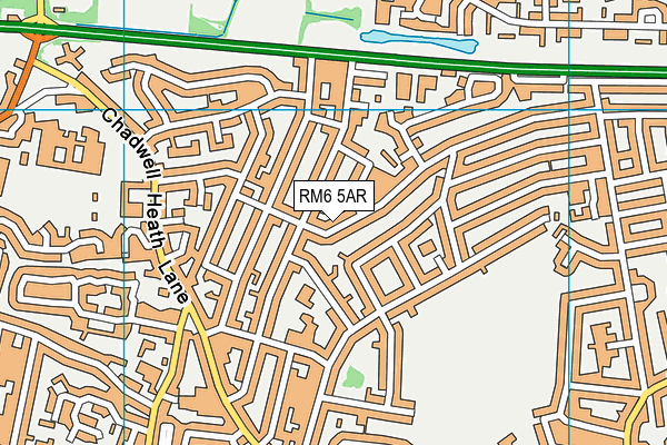 RM6 5AR map - OS VectorMap District (Ordnance Survey)