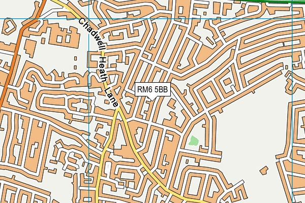 RM6 5BB map - OS VectorMap District (Ordnance Survey)
