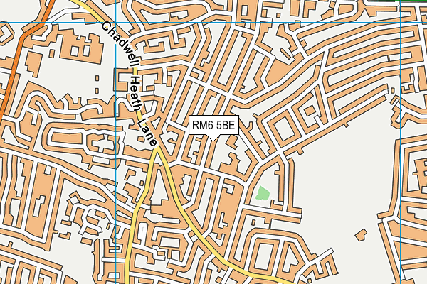 RM6 5BE map - OS VectorMap District (Ordnance Survey)