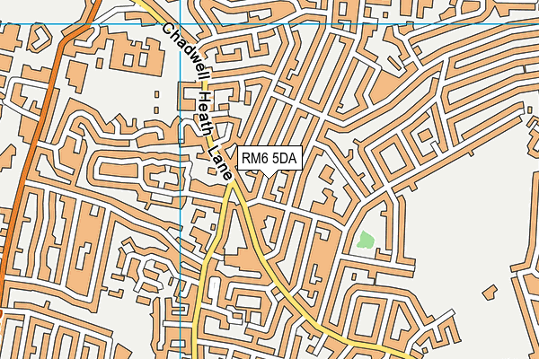 RM6 5DA map - OS VectorMap District (Ordnance Survey)
