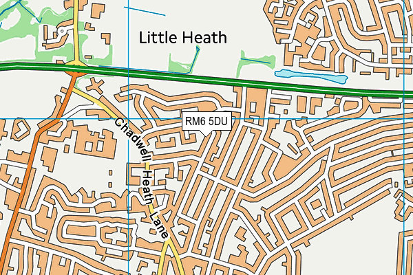 RM6 5DU map - OS VectorMap District (Ordnance Survey)