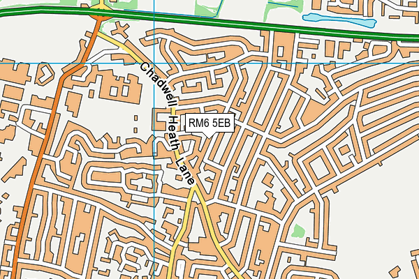 RM6 5EB map - OS VectorMap District (Ordnance Survey)