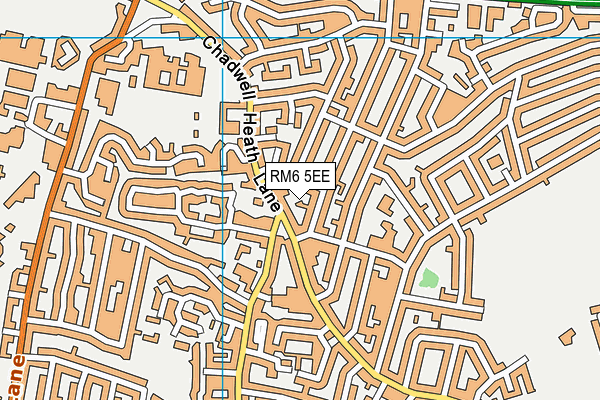 RM6 5EE map - OS VectorMap District (Ordnance Survey)